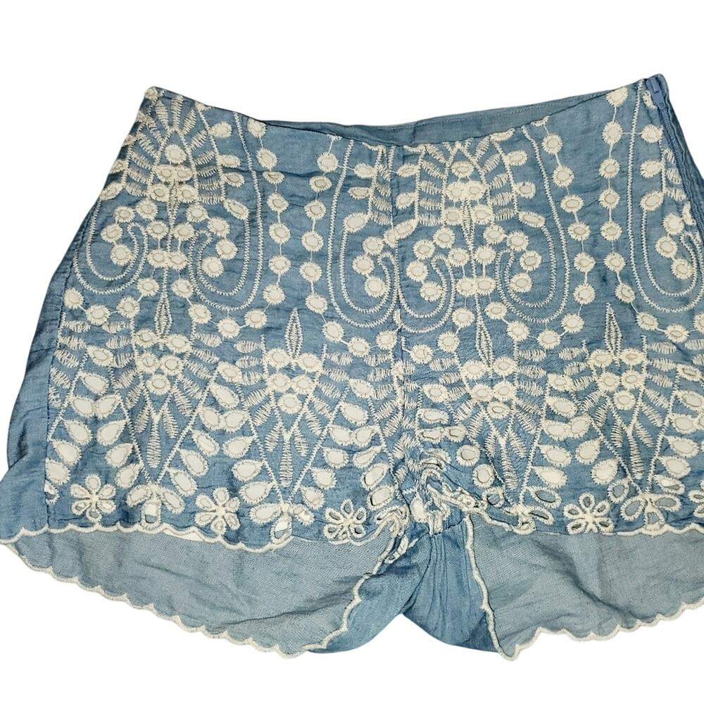 H & M divided dressy boho shorts Sz 6